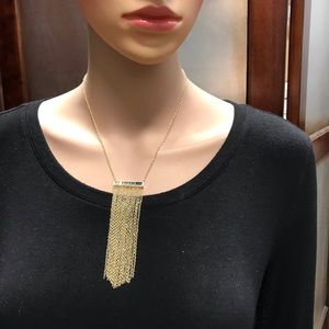 Kevia Blue Ombré CZ Fringe Pendant Necklace  2 FOR $10.00